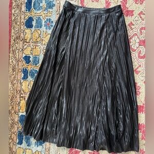 Anthropologie Shimmering Black Maxi Skirt